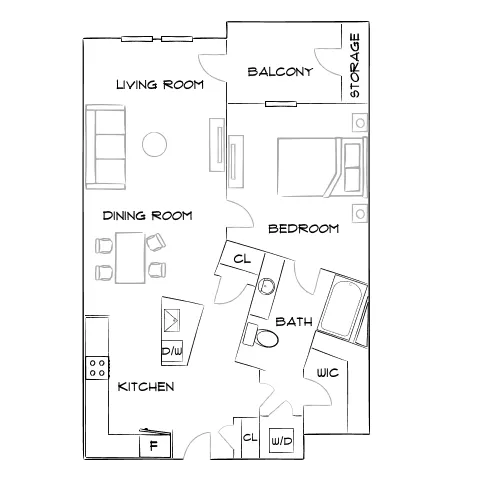 Cortona South Tampa - Tampa, FL - Furnished Diagram