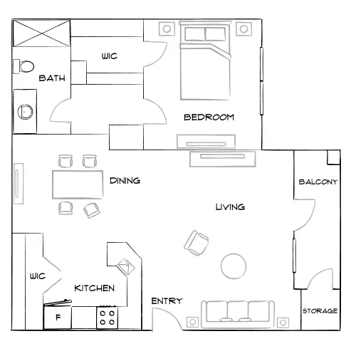 Retreat at Sweetwater - Lawrenceville, GA - Furnished Diagram
