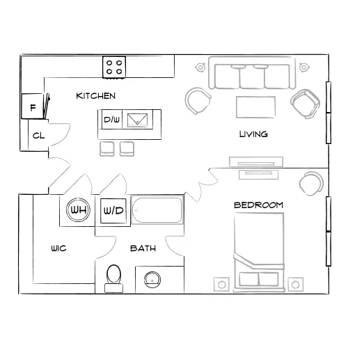 Lenox Village Town Center - Nashville, TN - Furnished Diagram