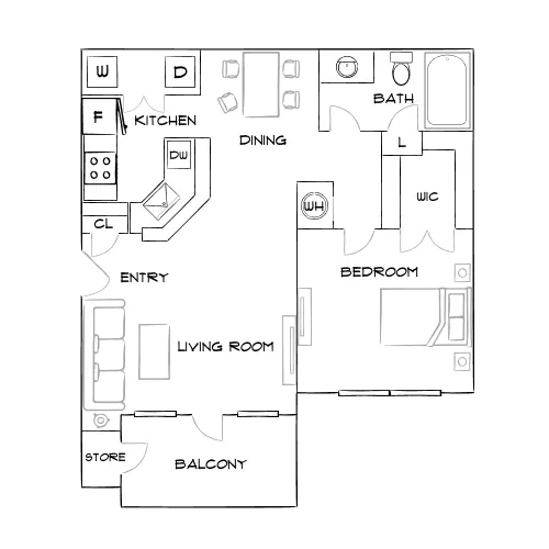 Verdant Peachtree Creek - Atlanta, GA - Furnished Diagram