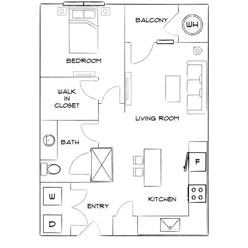 Covell on the Promenade - Westminster, CO - Furnished Diagram
