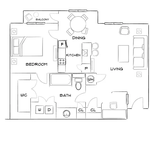 Village at Baldwin Park - Orlando, FL - Furnished Diagram