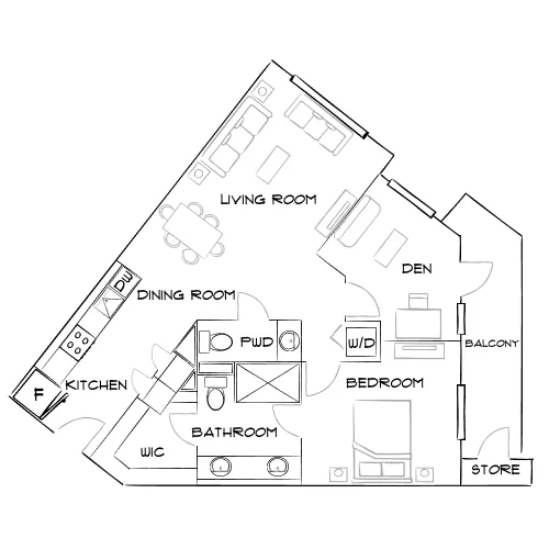 The Broadway - Oakland, CA - Furnished Diagram
