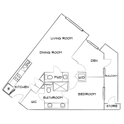 Design 1B15 floor plan