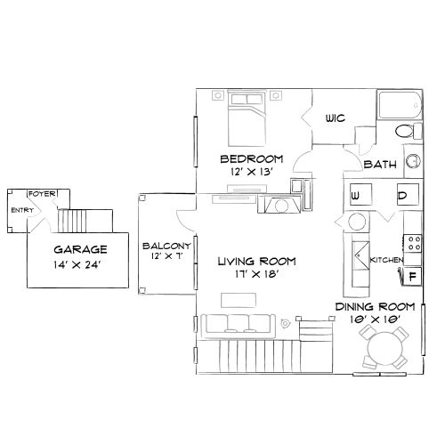Preston Reserve Apartments - Cary, NC - Diagram