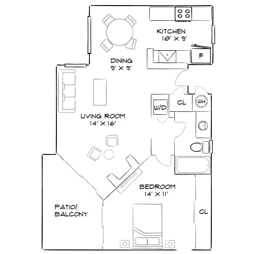 Creekside Alta Loma - Rancho Cucamonga, CA - Furnished Diagram