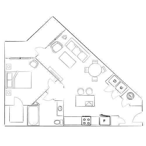 Lofts at Highlands - Longmont, CO - Furnished Diagram