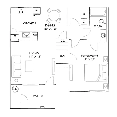 SW - Las Vegas, NV - Furnished Diagram