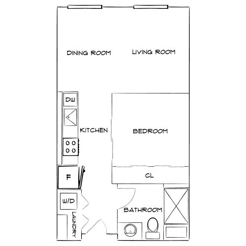 Design 1B10 floor plan