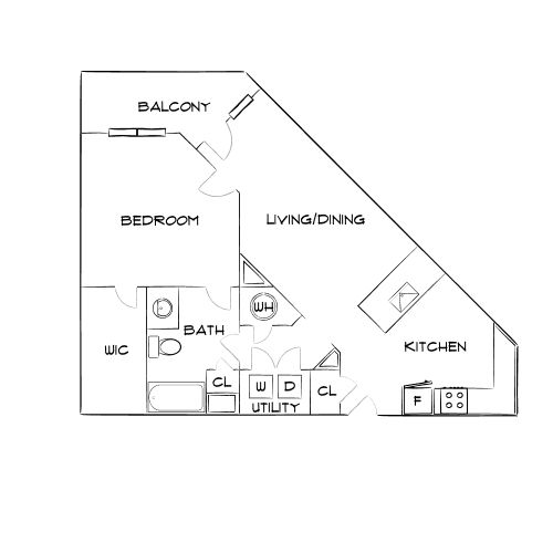 Design 1B floor plan