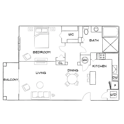 Eterno Pompano Beach - Pompano Beach, FL - Furnished Diagram