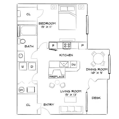 Oak Trail at Cherry Creek - Denver, CO - Furnished Diagram
