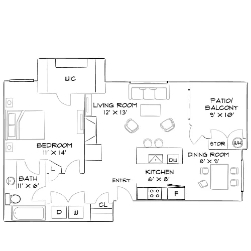 Solitude at Centennial - Las Vegas, NV - Furnished Diagram