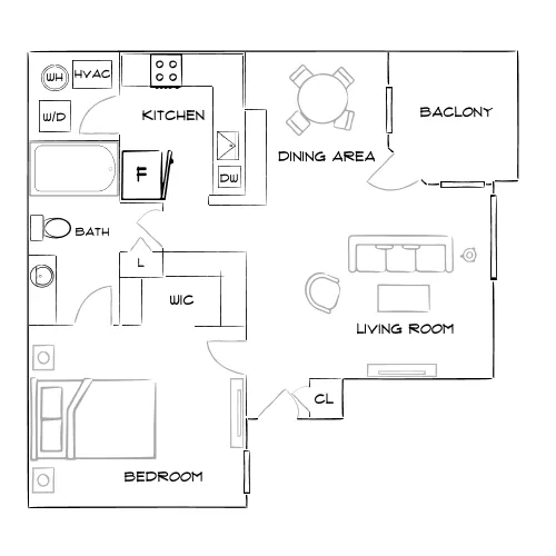 Solis at Flamingo - Las Vegas, NV - Furnished Diagram