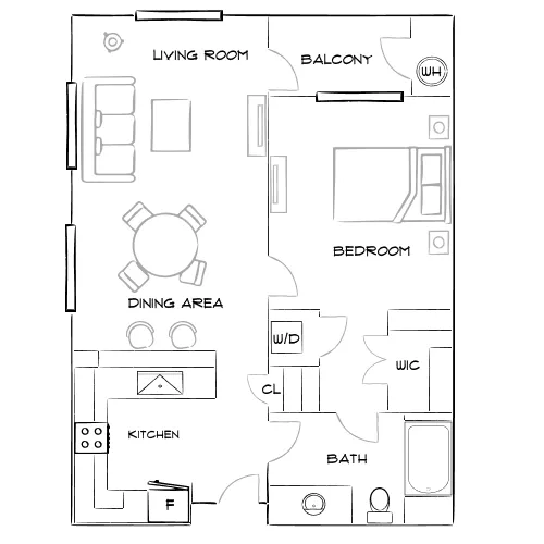 Mountain Trails - Las Vegas, NV - Furnished Diagram