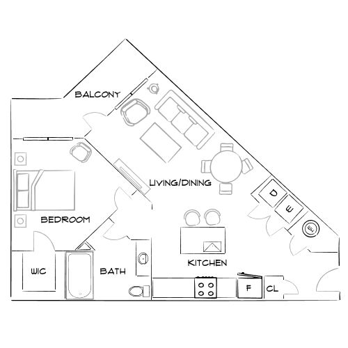 Lofts at Highlands - Longmont, CO - Furnished Diagram