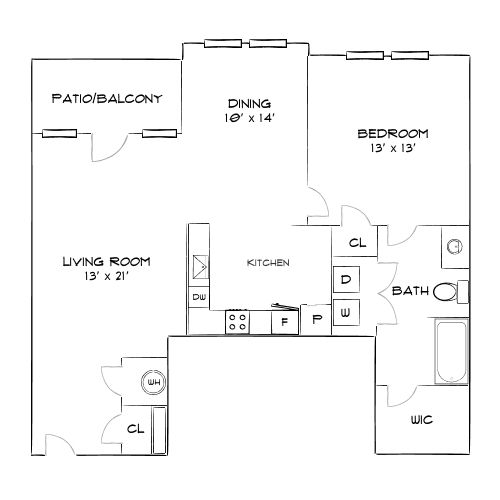 Design 1C Lux floor plan