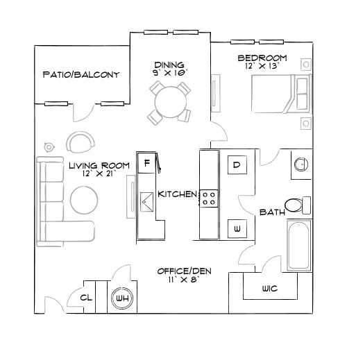 Sorrel - Jacksonville, FL - Furnished Diagram