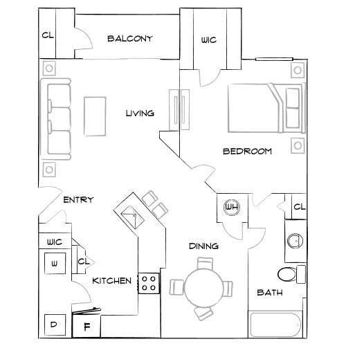 Verandahs of Brighton Bay - St. Petersburg, FL - Furnished Diagram