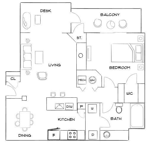 Lumin East Cobb - Marietta, GA - Furnished Diagram