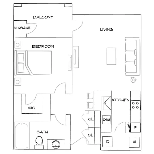 The Brooke - Atlanta, GA - Furnished Diagram