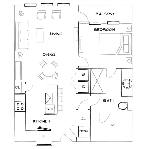 The Ellison - Kennesaw, GA - Furnished Diagram