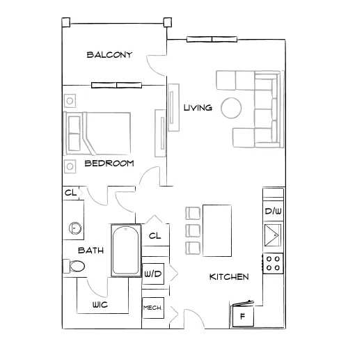 Harper Place at Bees Ferry - Charleston, SC - Furnished Diagram