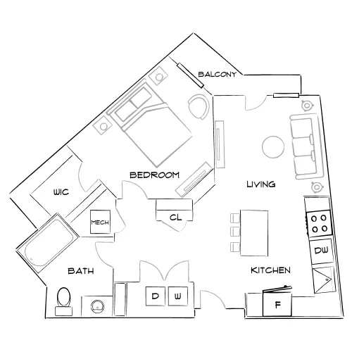 1760 Apartments - Lawrenceville, GA - Furnished Diagram