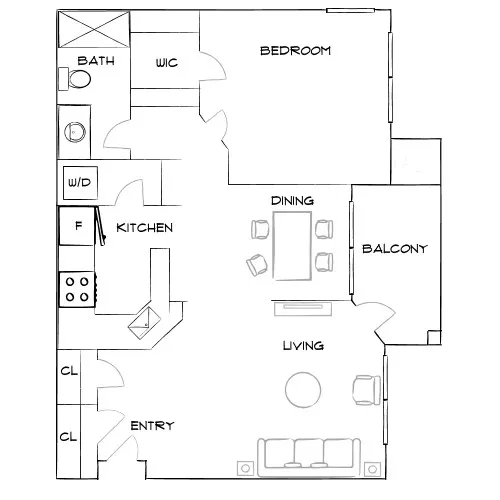 Retreat at Sweetwater - Lawrenceville, GA - Furnished Diagram