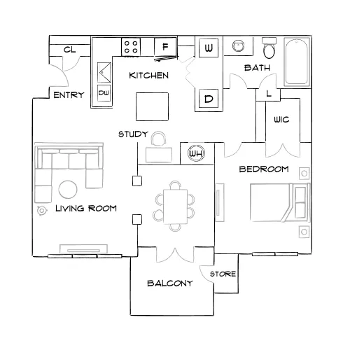 Verdant Peachtree Creek - Atlanta, GA - Furnished Diagram