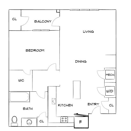 Design 1C floor plan