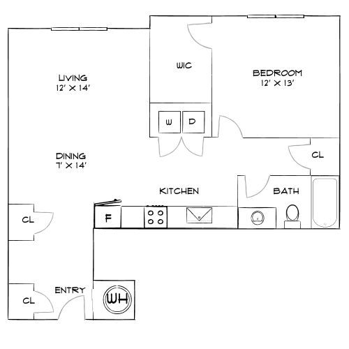 Design 1C floor plan
