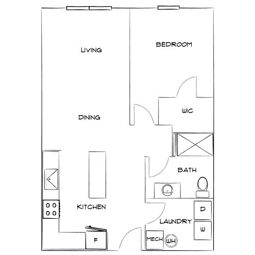 Design 1C floor plan