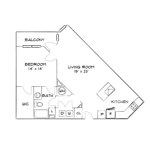 Design 1C floor plan