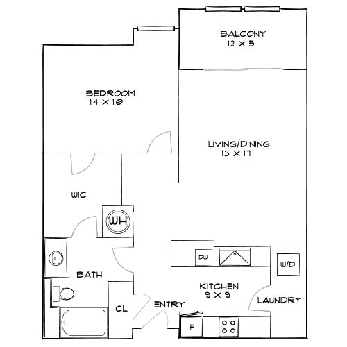 Design 1C floor plan
