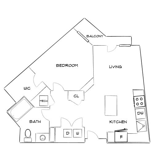 Design 1C floor plan