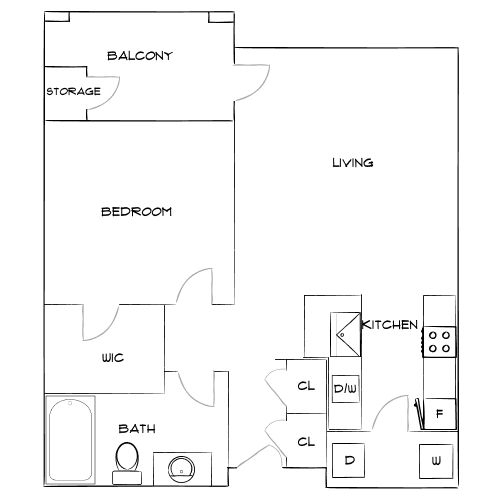 Design 1C floor plan