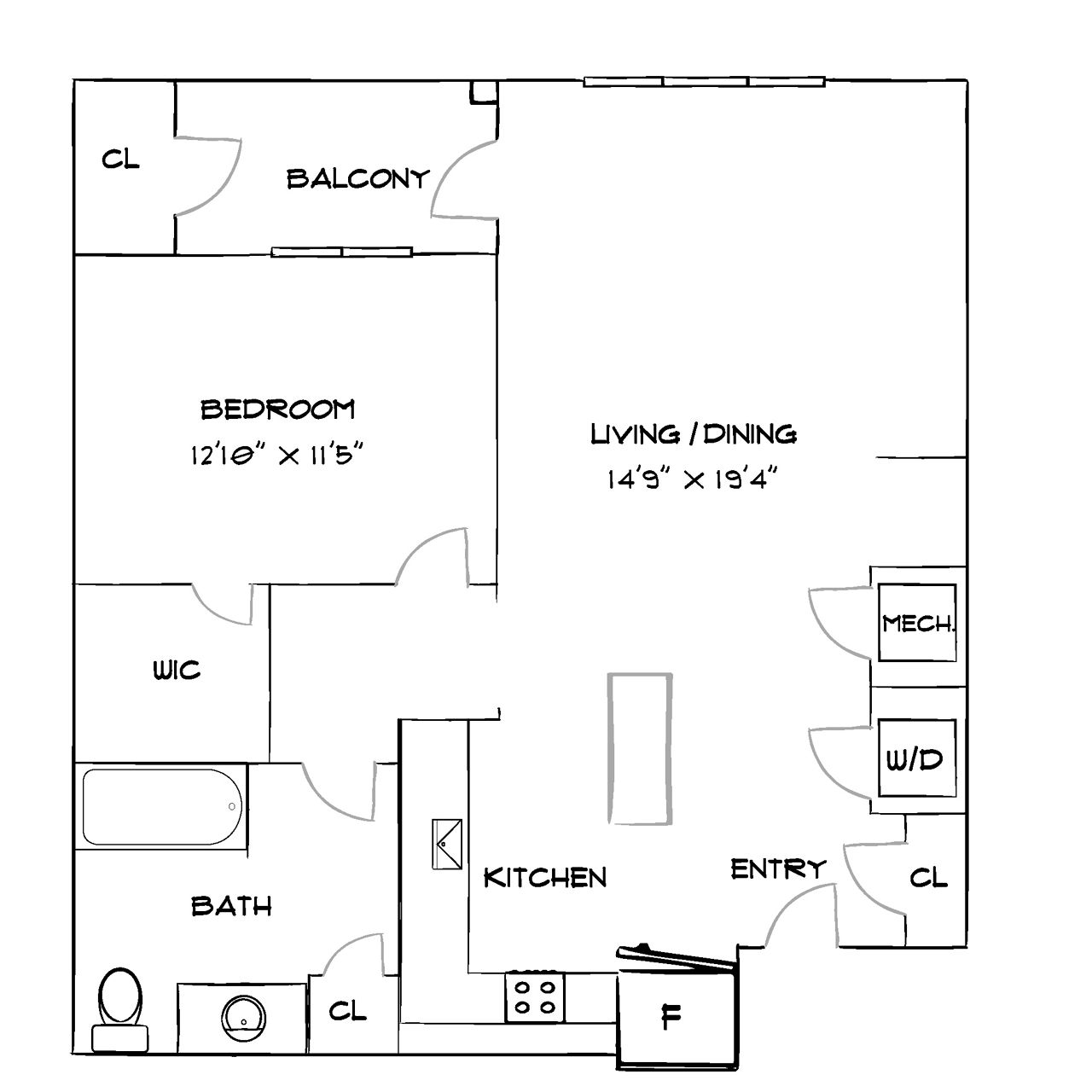 Design 1C floor plan