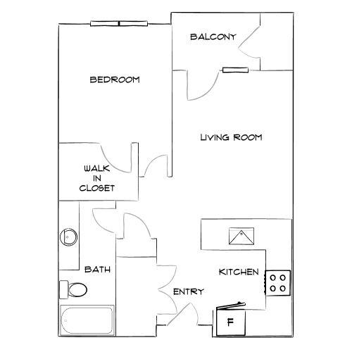 Design 1C floor plan