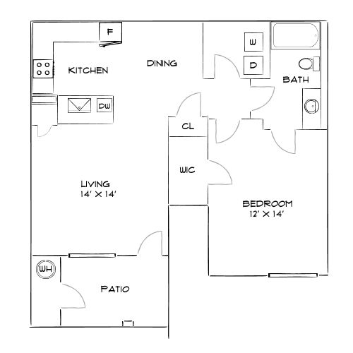 Design 1C floor plan