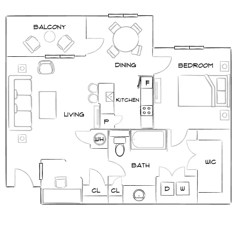 Village at Baldwin Park - Orlando, FL - Furnished Diagram