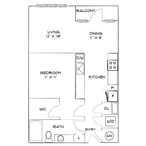 Design 1CC floor plan