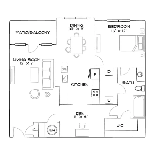 Alleia at Presidio - Fort Worth, TX - Furnished Diagram