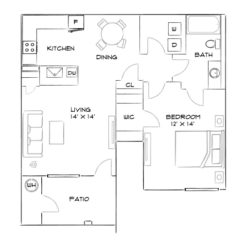 SW - Las Vegas, NV - Furnished Diagram