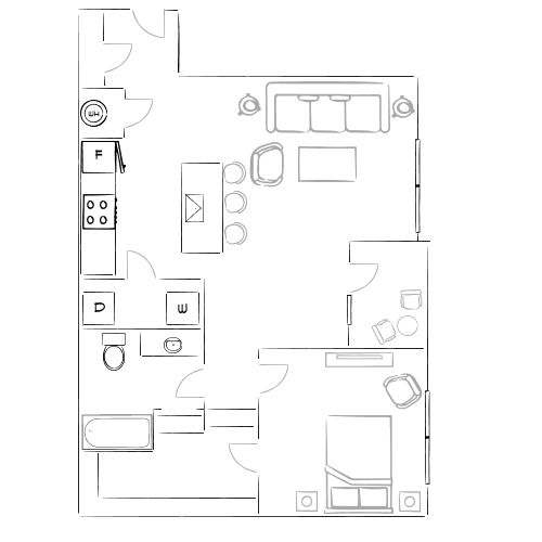 Lofts at Highlands - Longmont, CO - Furnished Diagram