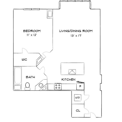 Elevate – Cambridge, MA – Floor Plan Diagram