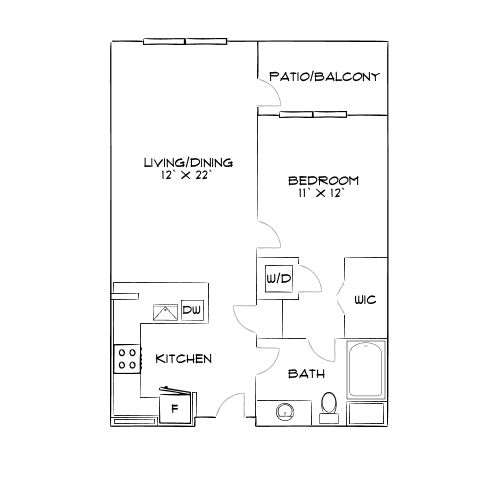 Design 1C floor plan