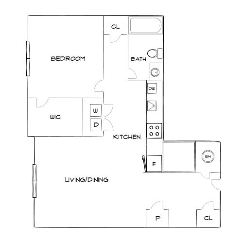 Design 1C floor plan