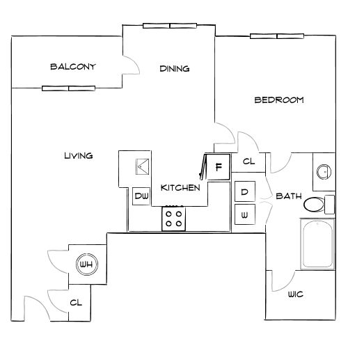 Design 1C floor plan