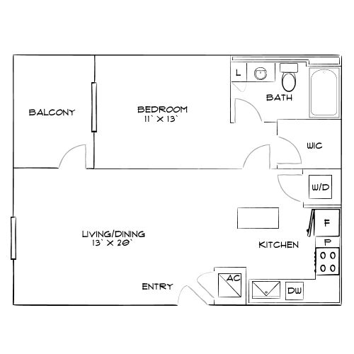 Design 1C floor plan